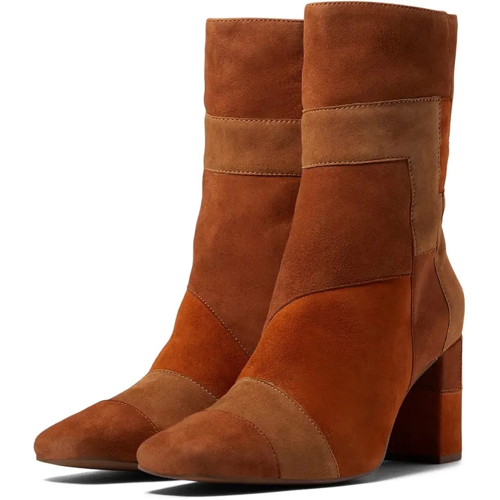 Seychelles Hometown Multi Suede Mid Calf Boots In Cognac 7
